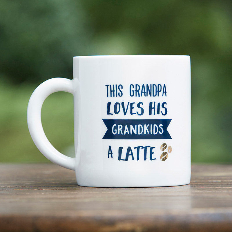 Grandpa Latte 16 oz. White Coffee Mug - Main Image | My Wedding Favors