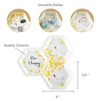 Thumbnail for Bee Happy Trinket Dish (Set of 3) - Alternate Image 6 | My Wedding Favors