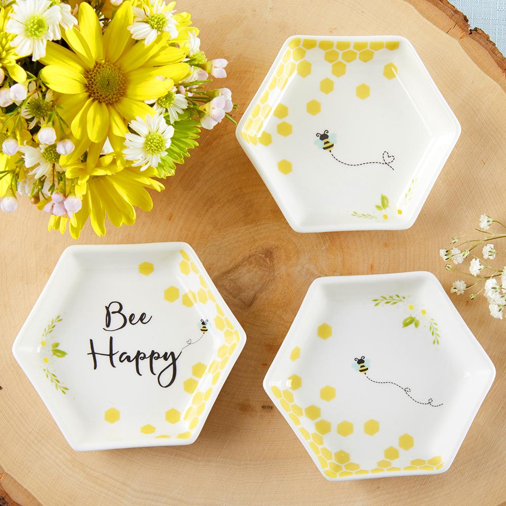 Bee Happy Trinket Dish (Set of 3) - Alternate Image 7 | My Wedding Favors