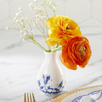 Thumbnail for Blue Willow Ceramic Bud Vase (Set of 3) - Alternate Image 3 | My Wedding Favors