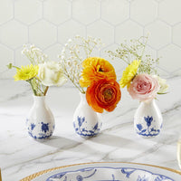 Thumbnail for Blue Willow Ceramic Bud Vase (Set of 3) - Alternate Image 7 | My Wedding Favors