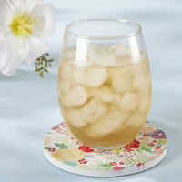 Garden Blooms Ceramic Coaster with Holder (Set of 6) - Alternate Image 4 | My Wedding Favors