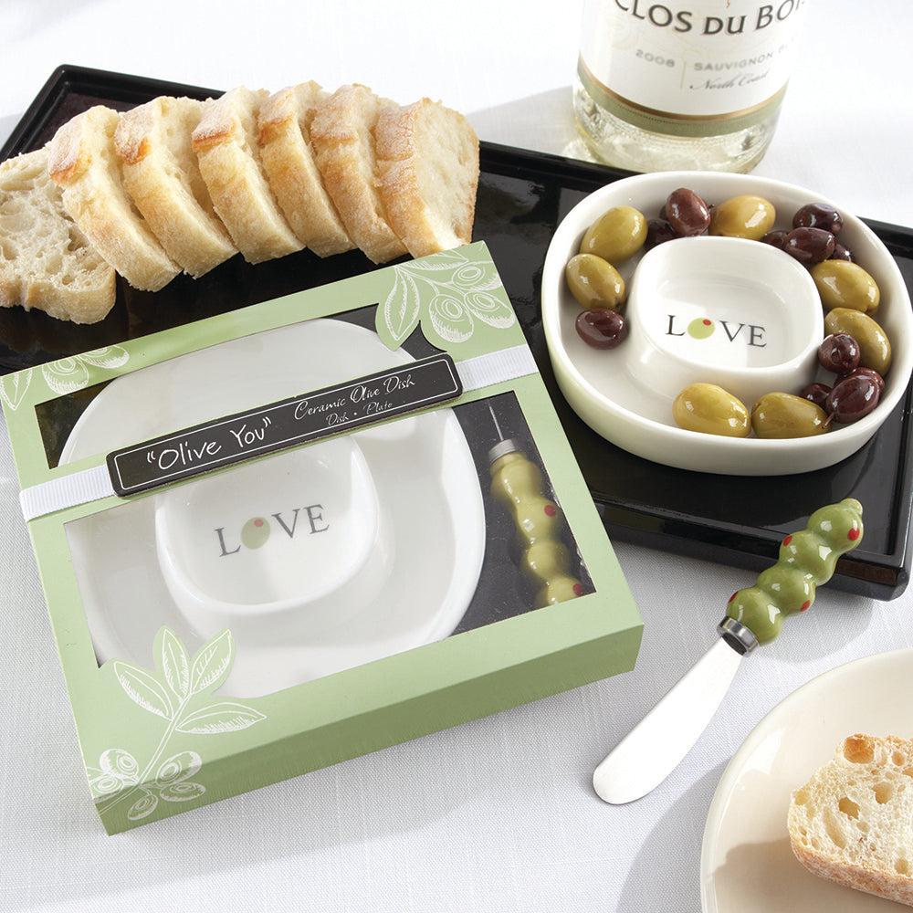 Olive You Olive Tray & Spreader - Alternate Image 2 | My Wedding Favors