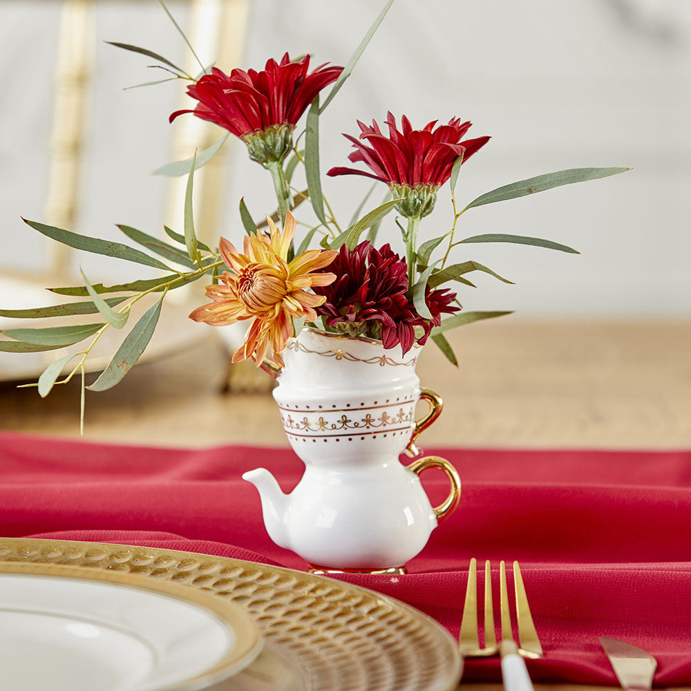 Tea Time Whimsy Ceramic Bud Vase (Set of 2) - Alternate Image 5 | My Wedding Favors