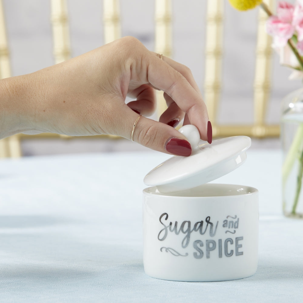 Sugar & Spice Ceramic Sugar Bowl Favor - Alternate Image 3 | My Wedding Favors