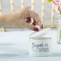 Thumbnail for Sugar & Spice Ceramic Sugar Bowl Favor - Alternate Image 3 | My Wedding Favors