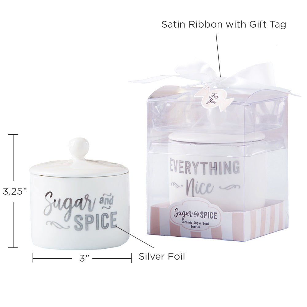 Sugar & Spice Ceramic Sugar Bowl Favor - Alternate Image 6 | My Wedding Favors