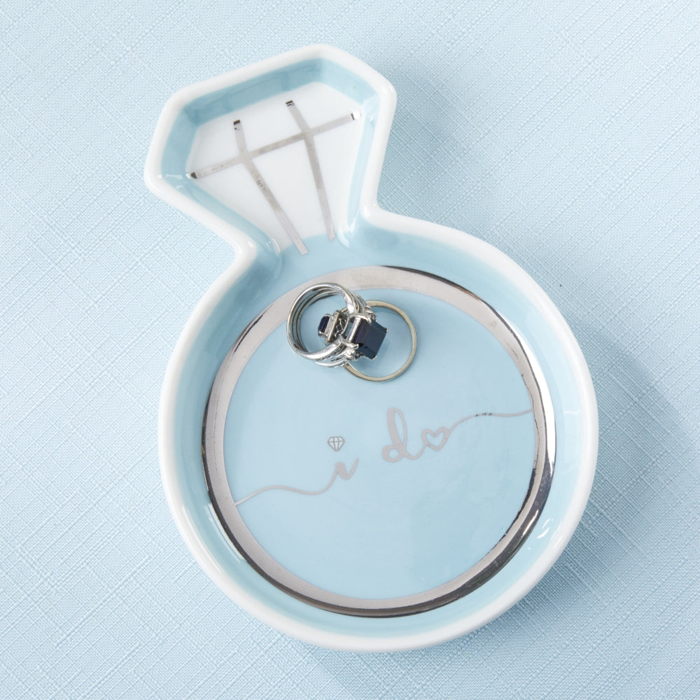 Blue Diamond Ring Trinket Dish - Main Image | My Wedding Favors