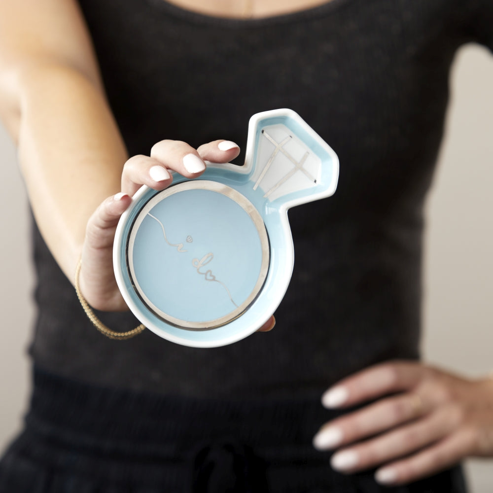 Blue Diamond Ring Trinket Dish - Alternate Image 3 | My Wedding Favors