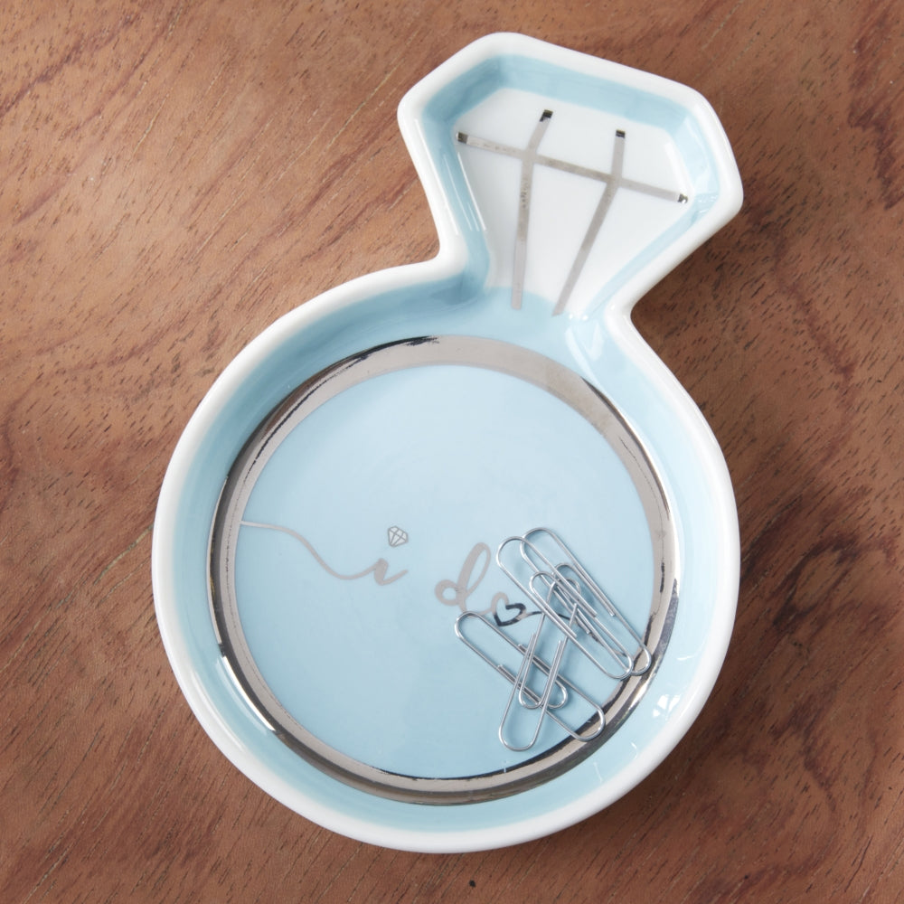 Blue Diamond Ring Trinket Dish - Alternate Image 4 | My Wedding Favors