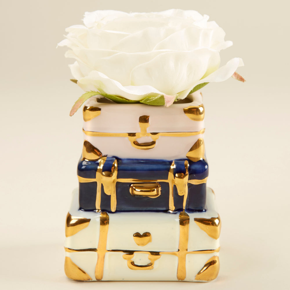 Suitcase Ceramic Bud Vase (Set of 2) - Alternate Image 4 | My Wedding Favors