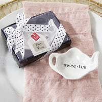 Thumbnail for Swee-Tea Ceramic Tea-Bag Caddies (Set of 4) - Bridal Shower Favors - Alternate Image 5 | My Wedding Favors