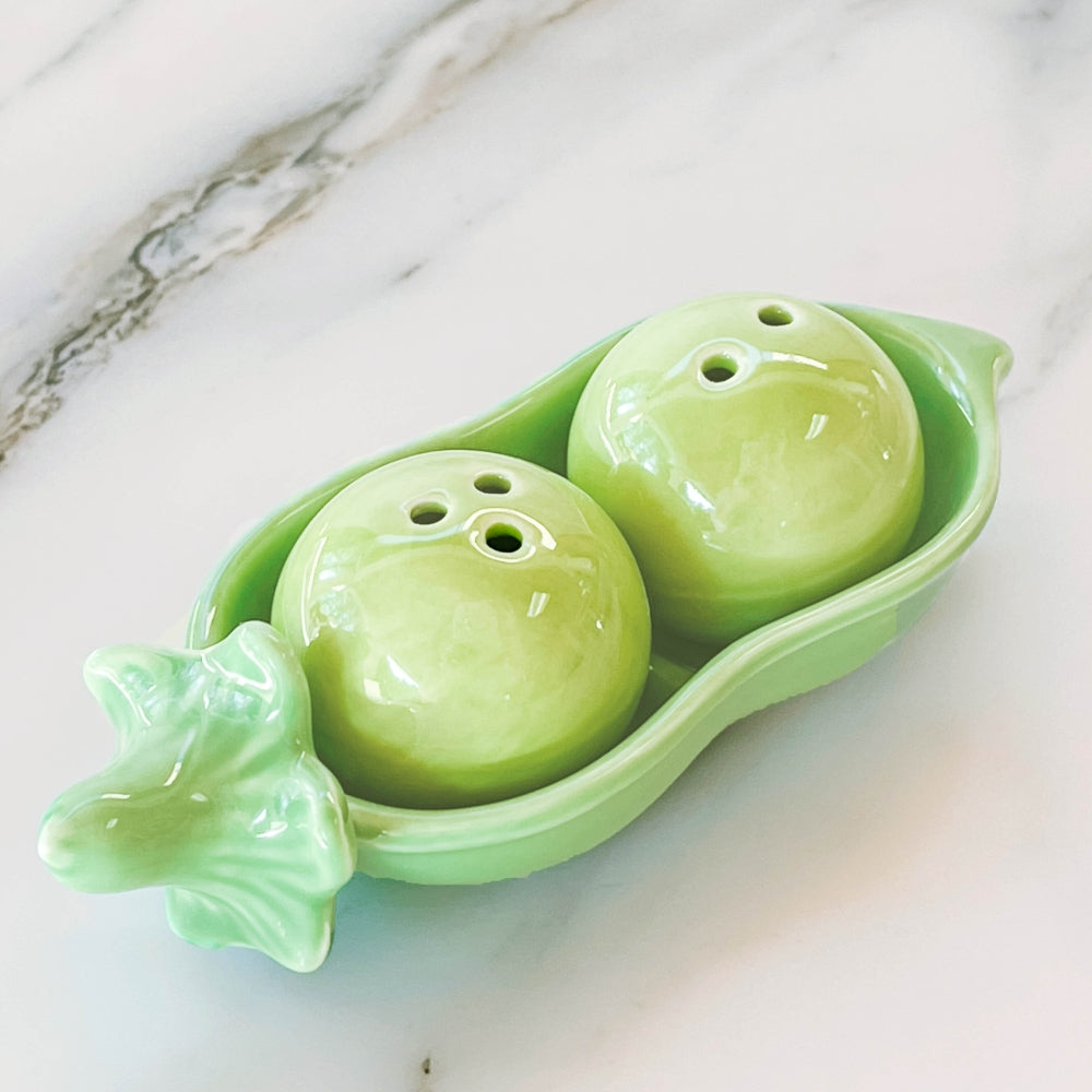 Two Peas in a Pod Ceramic Salt & Pepper Shakers (Set of 4) - Alternate Image 2 | My Wedding Favors