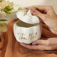 Thankful White Pumpkin Decorative Bowl - Alternate Image 3 | My Wedding Favors