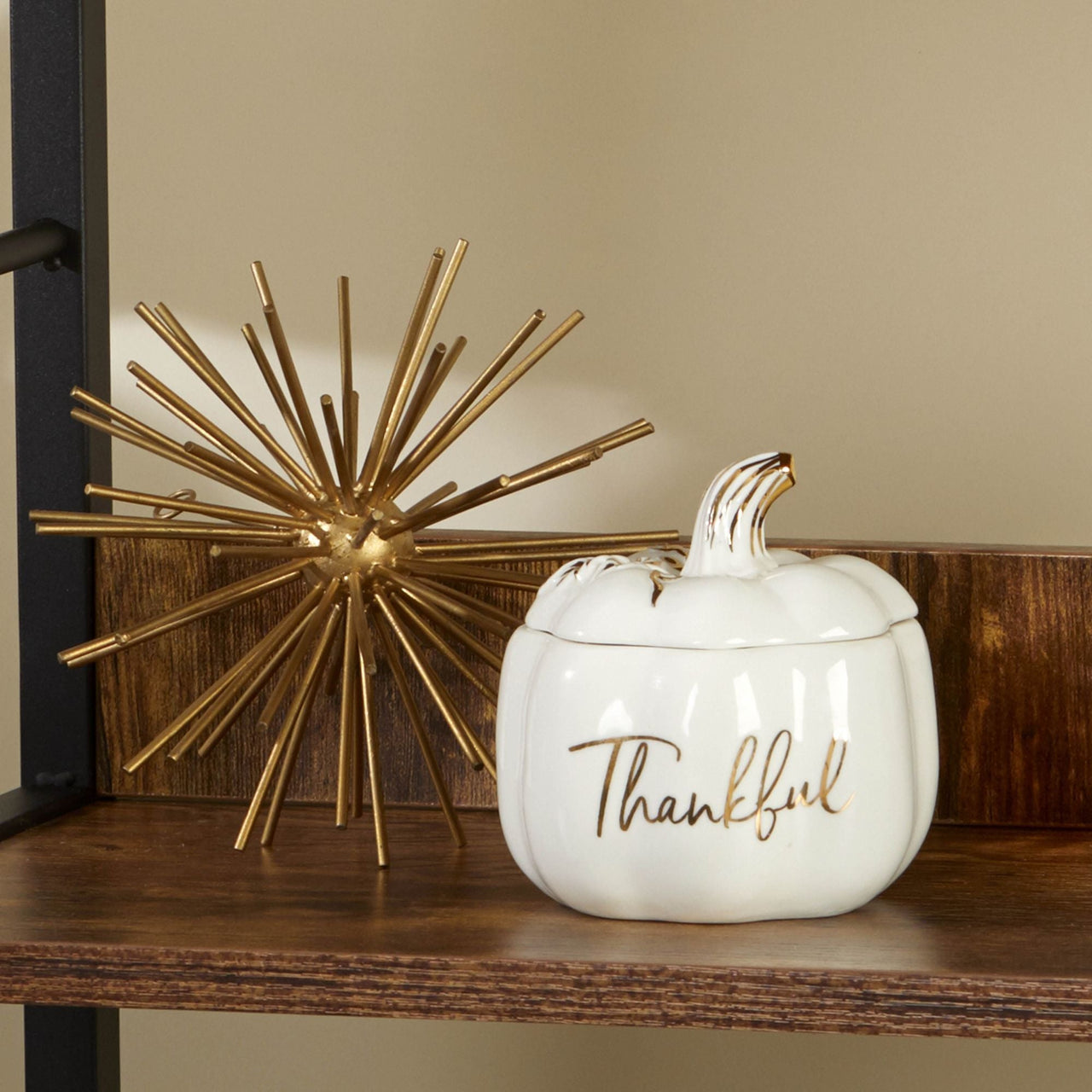 Thankful White Pumpkin Decorative Bowl - Alternate Image 5 | My Wedding Favors
