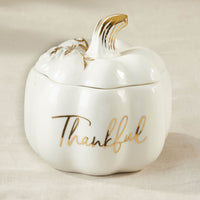 Thumbnail for Thankful White Pumpkin Decorative Bowl - Alternate Image 6 | My Wedding Favors