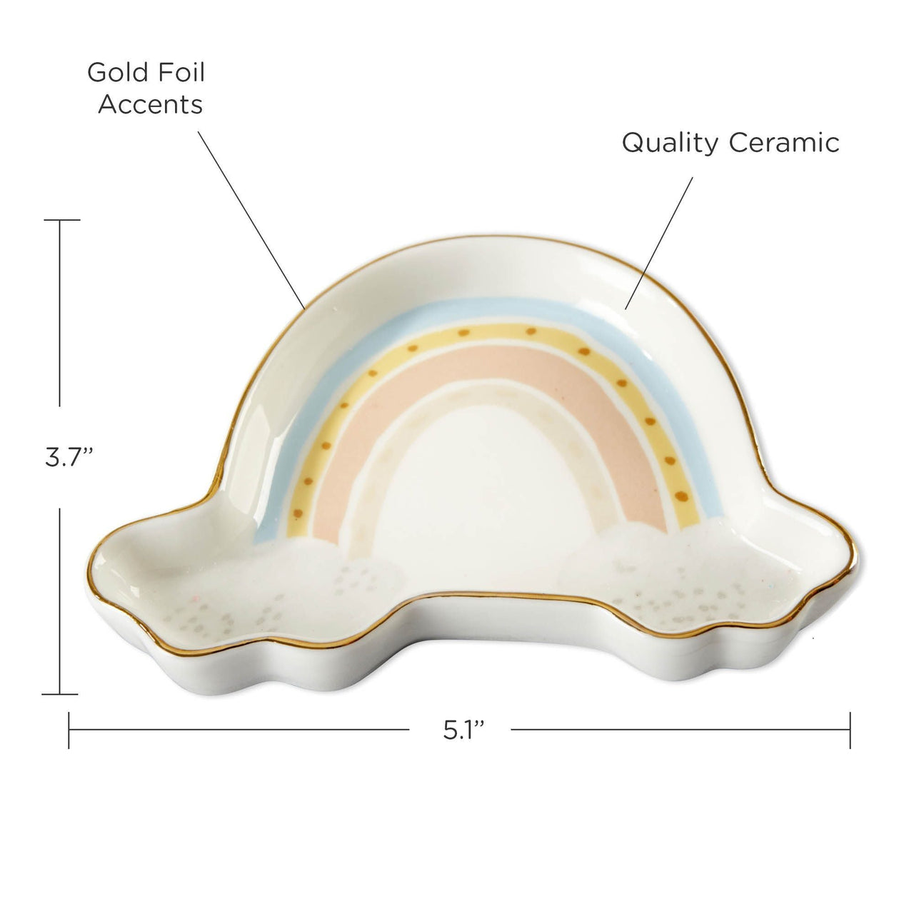 Boho Rainbow Trinket Dish - Alternate Image 6 | My Wedding Favors