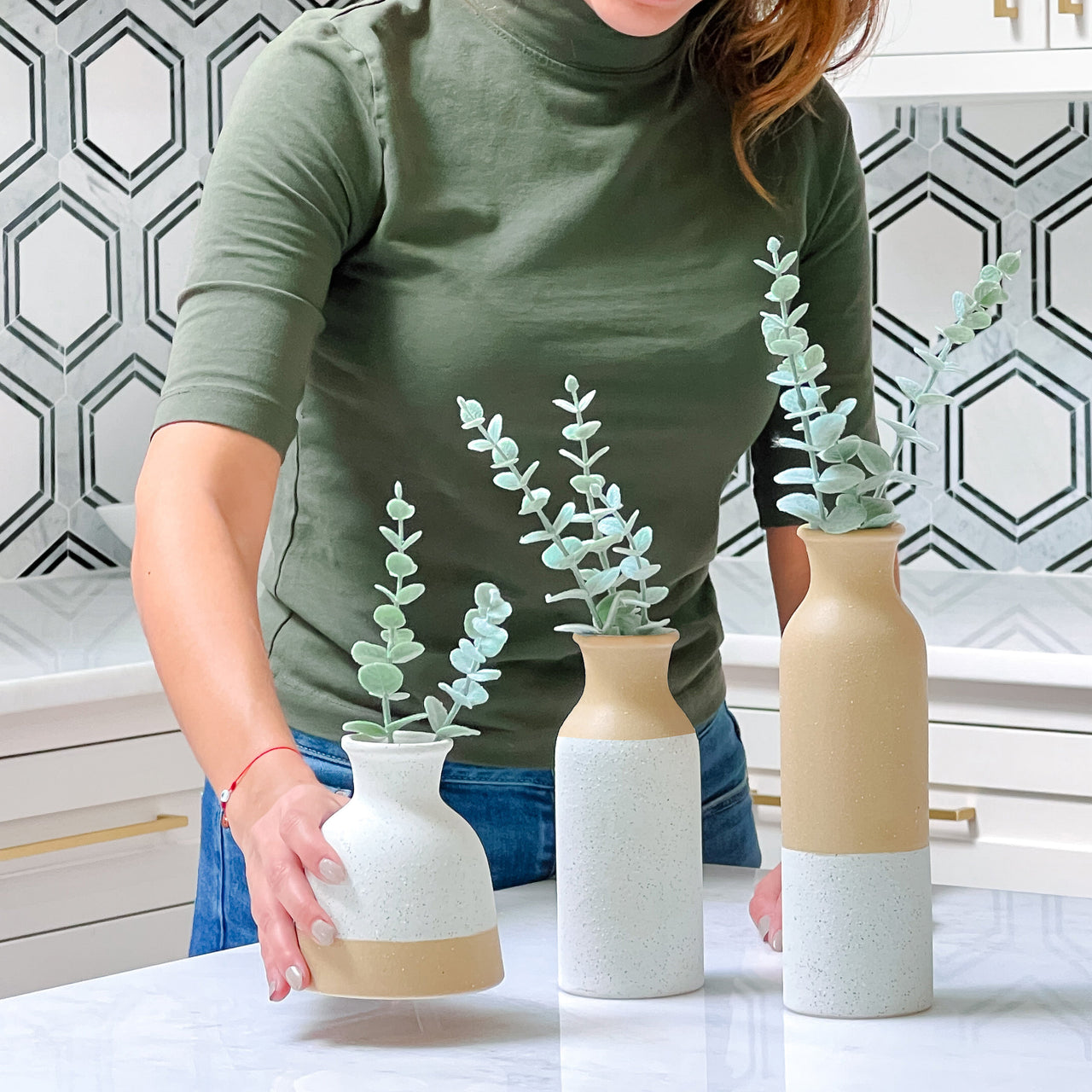 Modern Farmhouse Vase (Set of 3) - Alternate Image 3 | My Wedding Favors