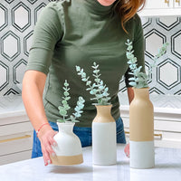 Modern Farmhouse Vase (Set of 3) - Alternate Image 3 | My Wedding Favors