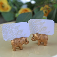Thumbnail for Gold Lucky Elephant Place Card Holder (Set of 6) - Alternate Image 4 | My Wedding Favors
