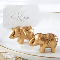 Thumbnail for Gold Lucky Elephant Place Card Holder (Set of 6) - Main Image | My Wedding Favors