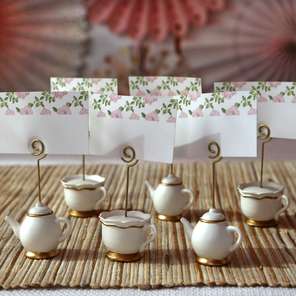 Tea Time Whimsy Place Card Holder (Set of 6) - Alternate Image 2 | My Wedding Favors