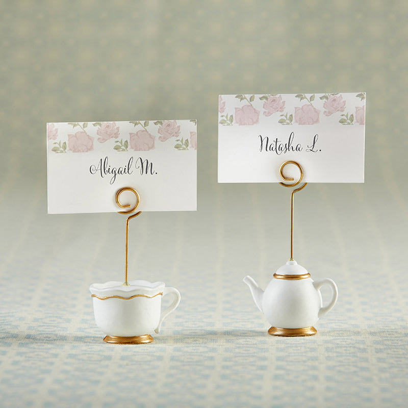 Tea Time Whimsy Place Card Holder (Set of 6) - Main Image | My Wedding Favors