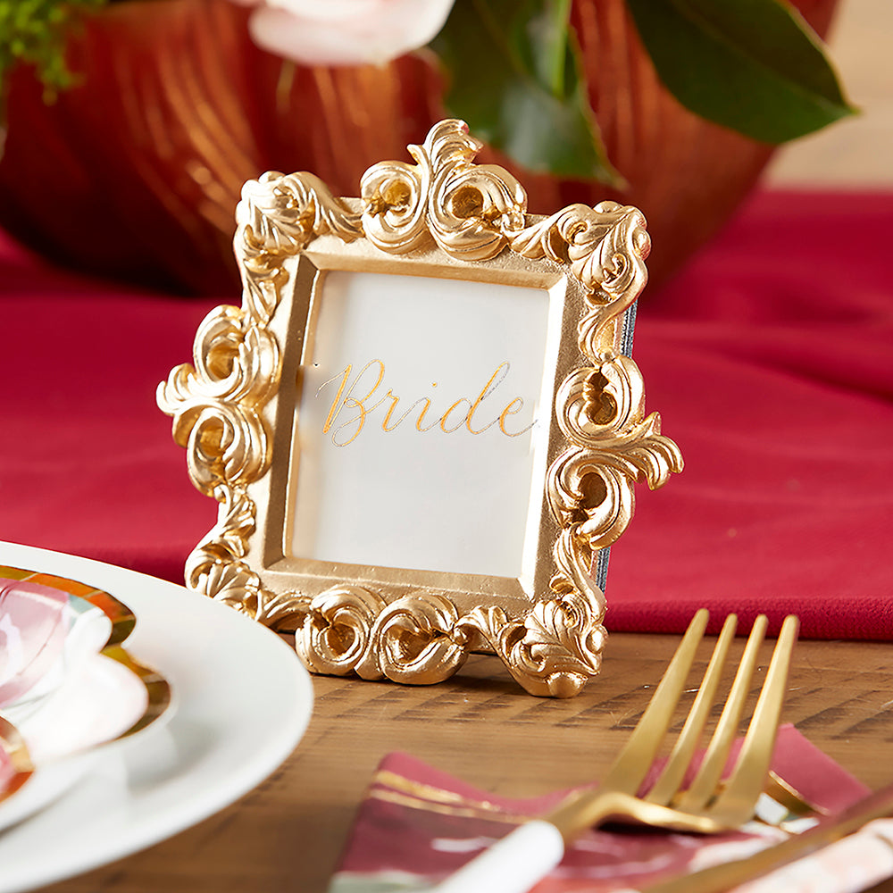 Royale Gold Baroque Place Card/Photo Holder (Set of 6) - Alternate Image 2 | My Wedding Favors