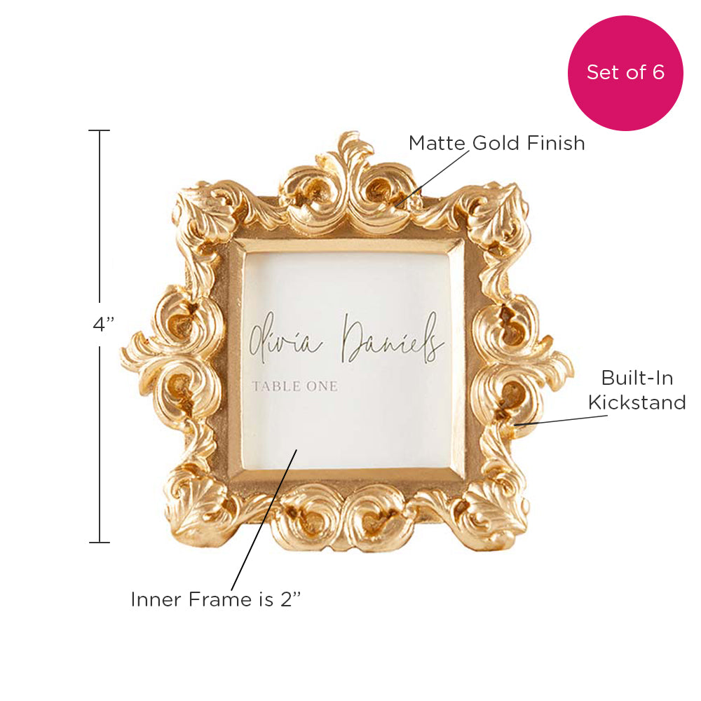 Royale Gold Baroque Place Card/Photo Holder (Set of 6) - Alternate Image 6 | My Wedding Favors