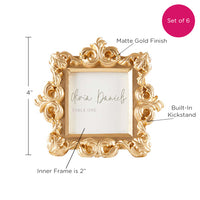 Thumbnail for Royale Gold Baroque Place Card/Photo Holder (Set of 6) - Alternate Image 6 | My Wedding Favors