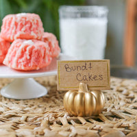 Thumbnail for Harvest Gold Pumpkin Place Card Holder (Set of 6)Alternate Image 4, My Wedding Favors | Place Card Holders