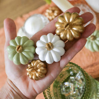 Thumbnail for Sage Green Pumpkin Place Card Holder (Set of 6)Alternate Image 4, My Wedding Favors | Place Card/Place Card Holder