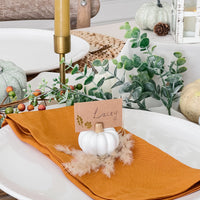 Thumbnail for White Pumpkin Place Card Holder (Set of 6) - Alternate Image 9 | My Wedding Favors
