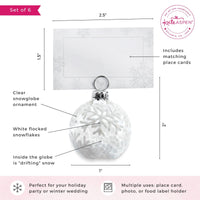 Thumbnail for Holiday Ornament Place Card and Photo Holder Favor (Set of 6)