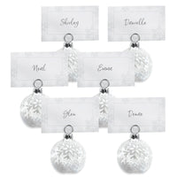 Thumbnail for Holiday Ornament Place Card and Photo Holder Favor (Set of 6)