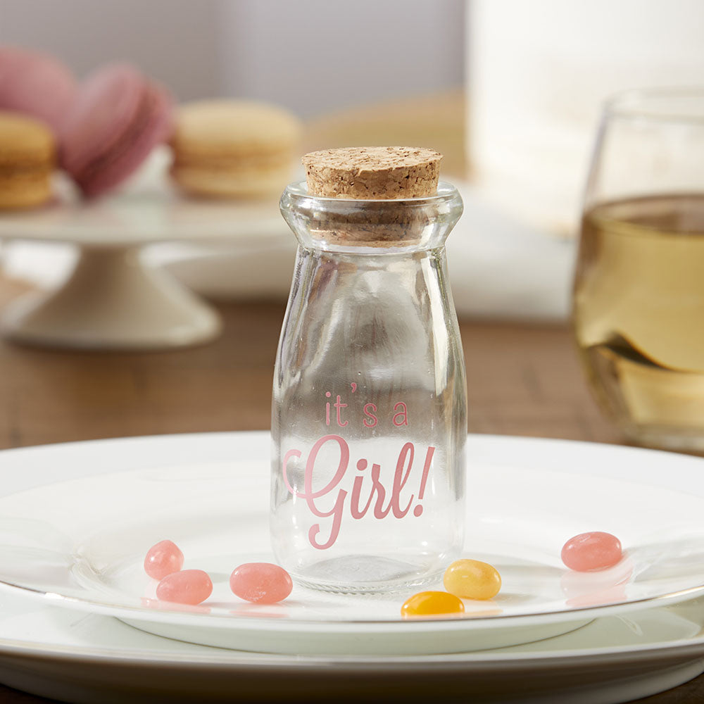 It's a Girl Vintage Milk Bottle Favor Jar (Set of 12) - Alternate Image 7 | My Wedding Favors