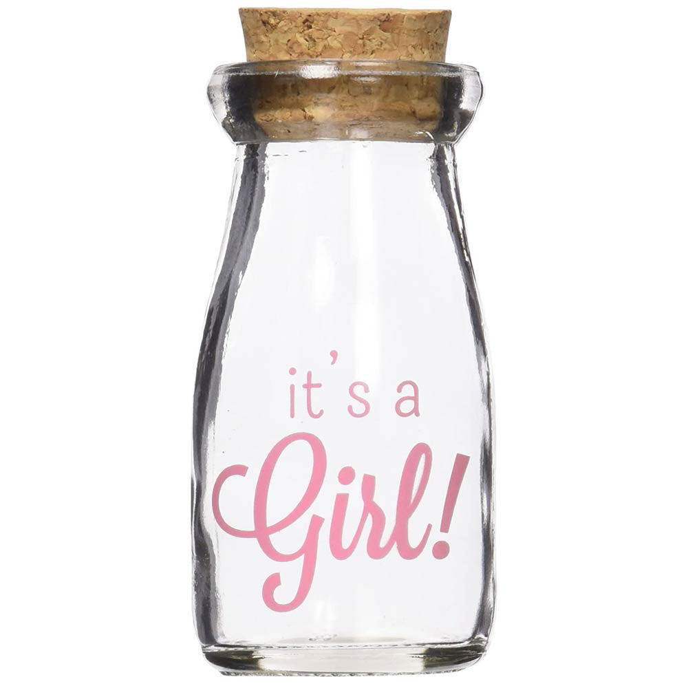 It's a Girl Vintage Milk Bottle Favor Jar (Set of 12) - Alternate Image 6 | My Wedding Favors