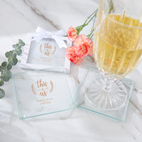 Thumbnail for Personalized Glass Coaster (Set of 12) - Main Image7 | My Wedding Favors
