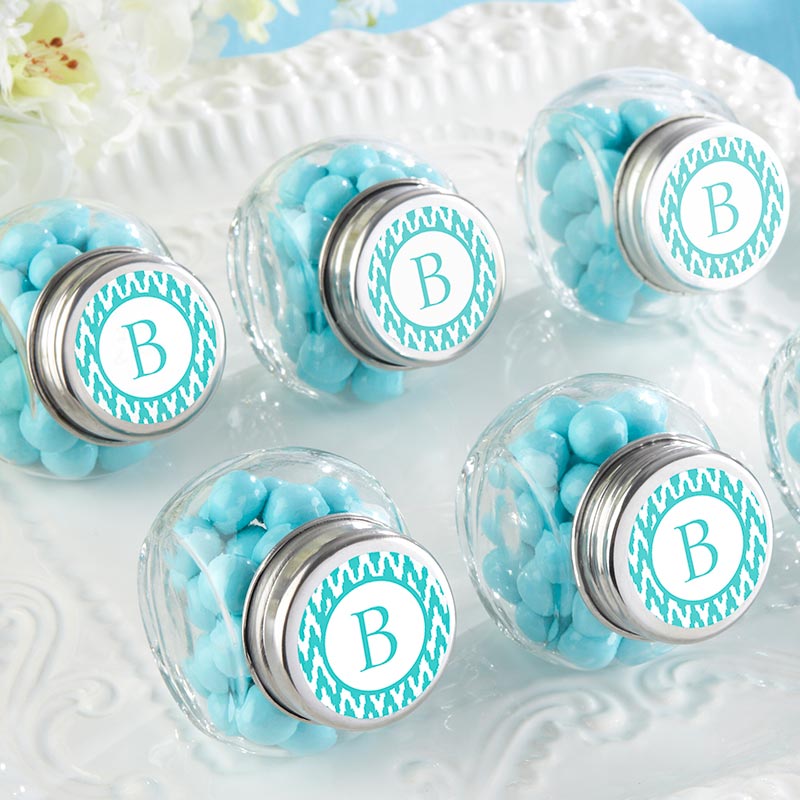 Personalized Baby Shower Mini Glass Favor Jar (Set of 12)