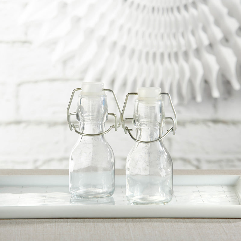 DIY Mini Glass Favor Bottle with Swing Top (Set of 12) - Main Image | My Wedding Favors
