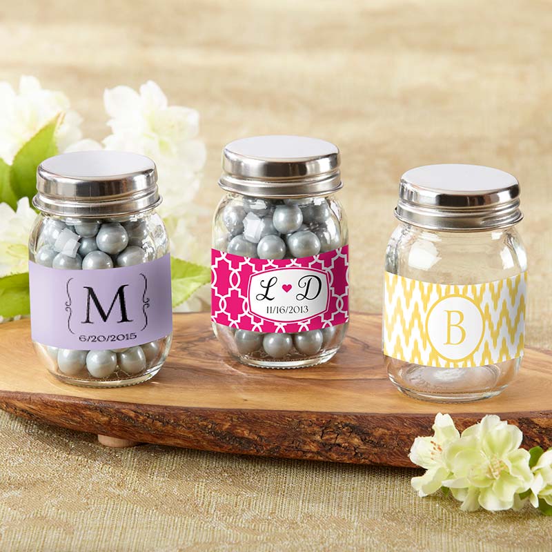 Personalized 3 oz. Mini Mason Jar (Set of 12) - Main Image | My Wedding Favors