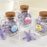 Thumbnail for Personalized Petite Treat Square Glass Favor Jar (Set of 12) - Alternate Image 4 | My Wedding Favors