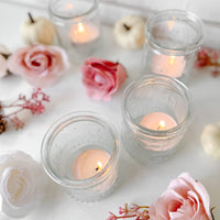 Thumbnail for Vintage Clear Glass Tea Light Holder (Set of 4) - Alternate Image 2 | My Wedding Favors