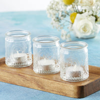 Thumbnail for Vintage Clear Glass Tea Light Holder (Set of 4) - Alternate Image 7 | My Wedding Favors