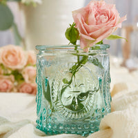 Vintage Blue Glass Tea Light Holder (Set of 8) - Alternate Image 2 | My Wedding Favors
