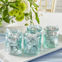 Vintage Blue Glass Tea Light Holder (Set of 8) - Alternate Image 3 | My Wedding Favors