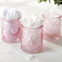 Vintage Pink Glass Tea Light Holder (Set of 4) - Alternate Image 7 | My Wedding Favors