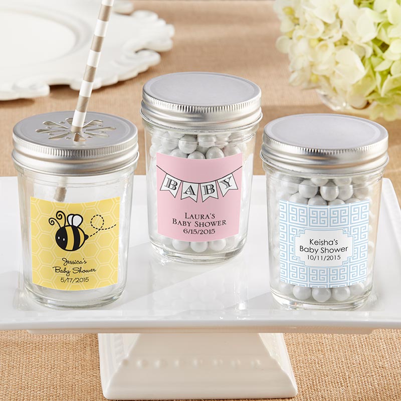 Personalized 8 oz. Glass Mason Jar (Set of 12)