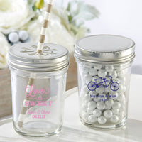 Thumbnail for Personalized Wedding Printed 8 oz. Glass Mason Jar (Set of 12)