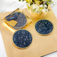 Thumbnail for Under the Stars Glass Coaster (Set of 2) - Alternate Image 2 | My Wedding Favors